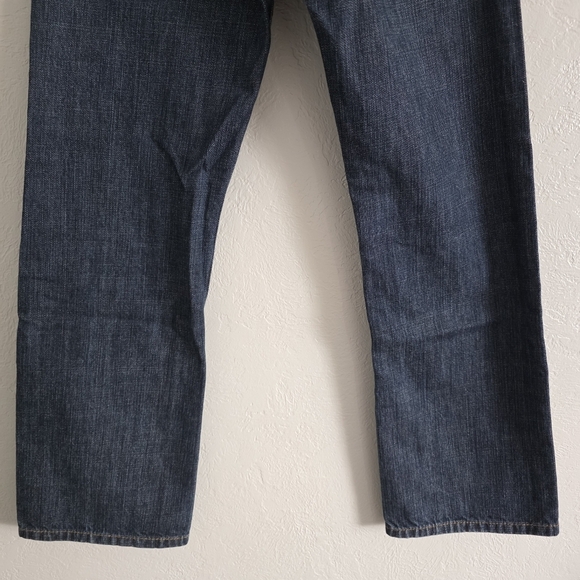 Levis Boys 505 Regular Dark Blue Denim Jeans Straight Leg Pants Size 14 Slim - Picture 6 of 11